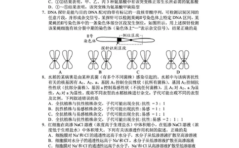 毕节市2026届高三年级高考第二次适应性考试生物_2024-2026高三（6-6月题库）_2026年03月高三试卷_260323贵州省毕节市2026届高三年级高考第二次适应性考试（全科）