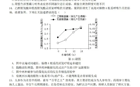 生物卷-2604天域协作体_2024-2026高三（6-6月题库）_2026年04月高三试卷_2604242026年天域全国名校协作体高三4月联考（全科）