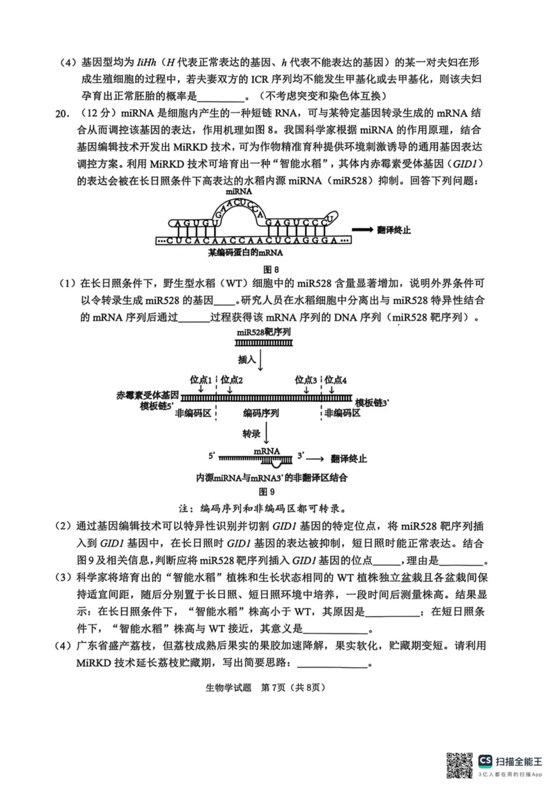 江门市2026年高考模拟考试生物学科试卷(1)_2024-2026高三（6-6月题库）_2026年03月高三试卷_260323广东省江门市2026年高考模拟考试（一模）(全科）_江门市2026年高考模拟考试试题与答案