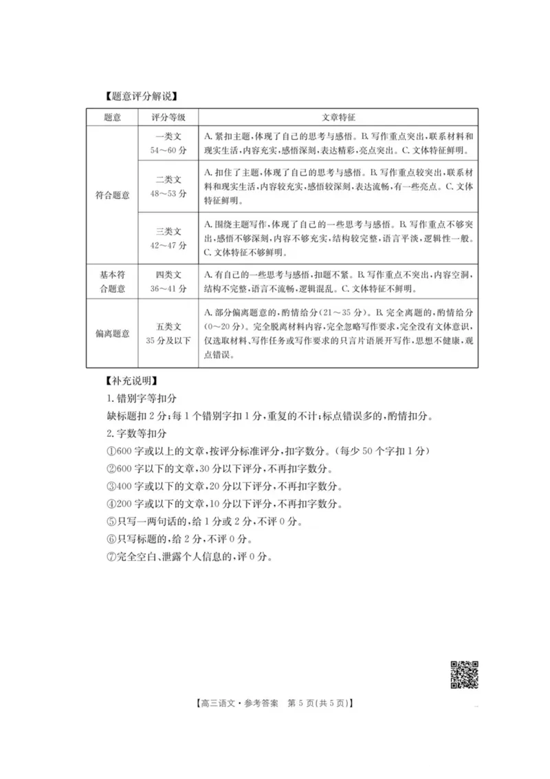 江西&ldquo;三新&rdquo;协同教研共同体2026届高三4月学科阶段训练（26-318C）语文答案_2024-2026高三（6-6月题库）_2026年04月高三试卷