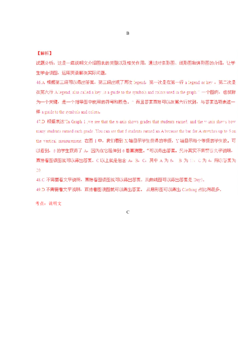 2015年浙江高考英语（解析版）_高考知识库_全国高考历年真题_❤️浙江省高考真题备考2026_3.浙江英语高考2008-2026.1