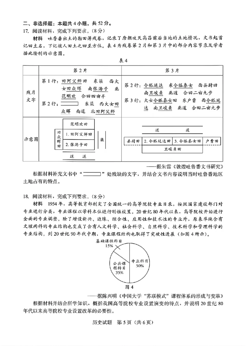 厦门市2026届高中毕业班模拟测试历史_2024-2026高三（6-6月题库）_2026年04月高三试卷_260403福建厦门市2026届高中毕业班第二次质量检测（全科）