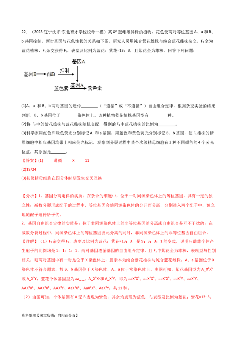必修2遗传与进化测试卷（解析版）_新高考复习资料_2024年新高考复习资料_❤专项复习资料_完一轮测试备战2024年高考生物按教材测试卷（新教材新高考）_教师版（含答案解析）