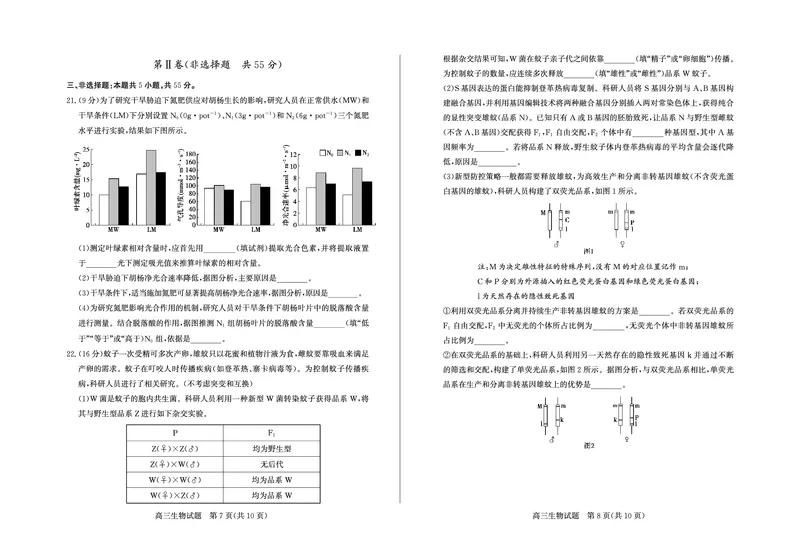 26德州一模-生物试题_2024-2026高三（6-6月题库）_2026年03月高三试卷_250309山东德州市2026届高三一模考试（全科）