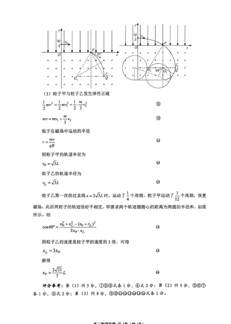 物理试题卷参考答案与评分标准_2024-2026高三（6-6月题库）_2026年04月高三试卷_260430武汉市2026届高三年级四月供题（武汉四调）（全科）