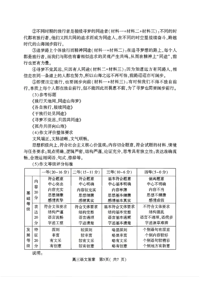 语文答案_2024-2026高三（6-6月题库）_2026年03月高三试卷_260320河南省2026年五市高三3月第一次质量检测_2026届河南高三五市一模质量监测语文