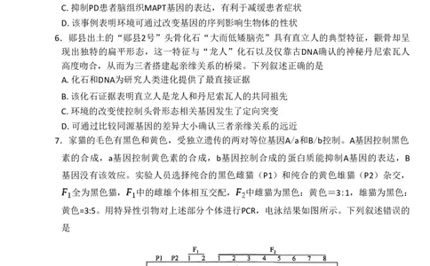 百师联盟2026届高三二轮复习联考（一）生物_2024-2026高三（6-6月题库）_2026年03月高三试卷_260328百师联盟2026届高三二轮复习联考（一）（全科）