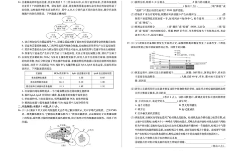 安徽省部分学校2026届高三3月联考生物_2024-2026高三（6-6月题库）_2026年03月高三试卷_2603162026届安徽合肥市第八中学高三下学期3月模拟预测（全科）