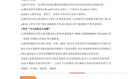 易错点14基因的表达-备战2023年高考生物考试易错题（新教材新高考）（原卷版）_新高考复习资料_2023年新高考复习资料_专项复习_备战2023年高考生物考试易错题（新教材新高考）