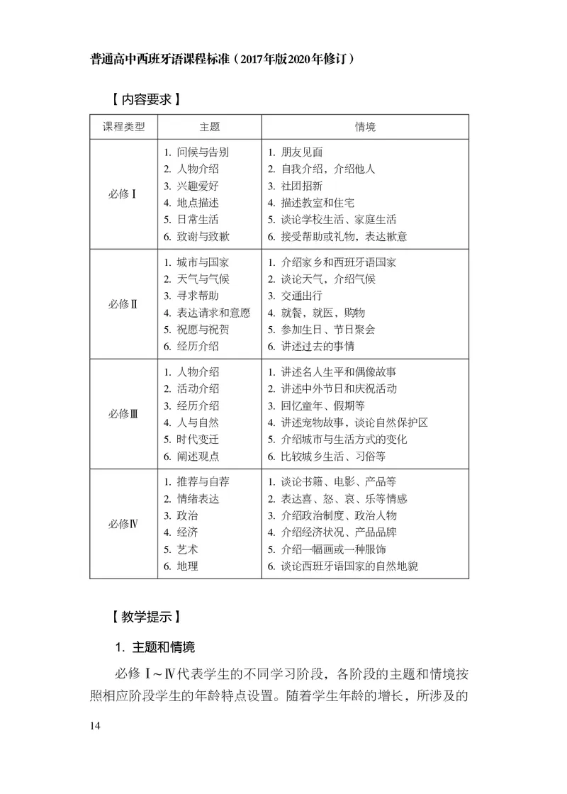 21.普通高中西班牙语课程标准（2017年版2020年修订）_电子课本_《普通高中课程标准》
