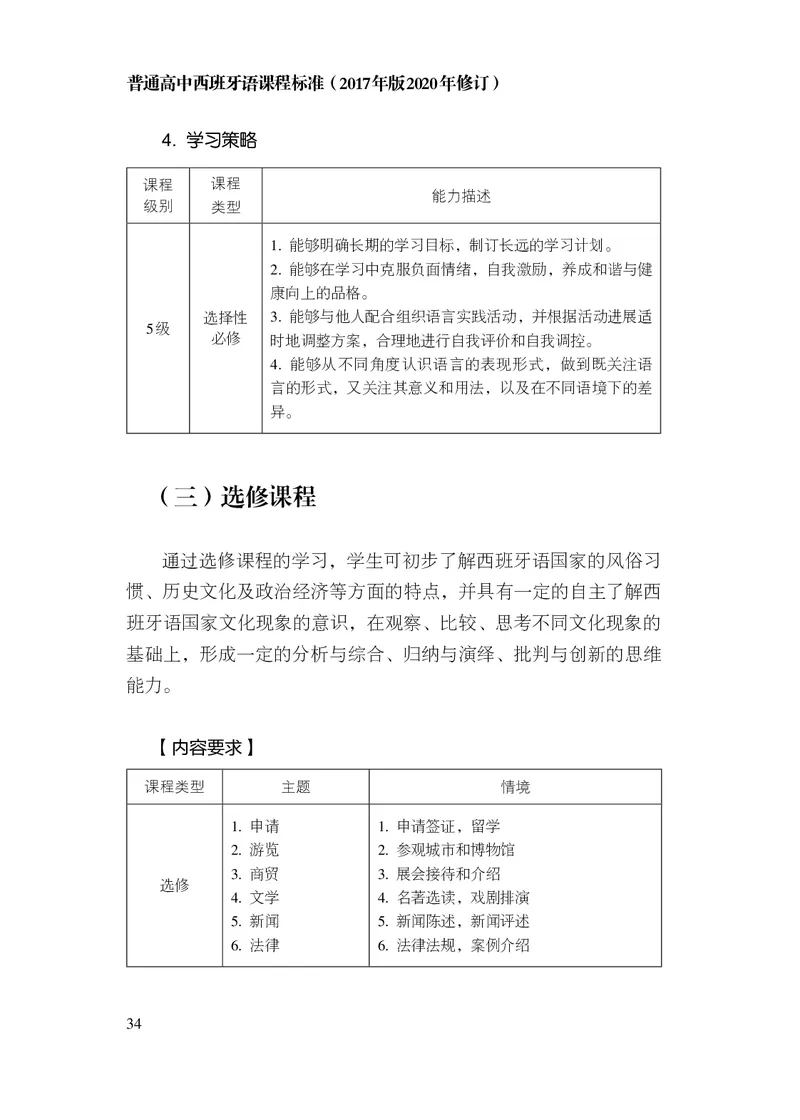 21.普通高中西班牙语课程标准（2017年版2020年修订）_电子课本_《普通高中课程标准》