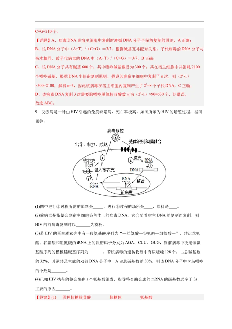 易错点13DNA的结构及复制-备战2023年高考生物考试易错题（新教材新高考）（解析版）_新高考复习资料_2023年新高考复习资料_专项复习_备战2023年高考生物考试易错题（新教材新高考）