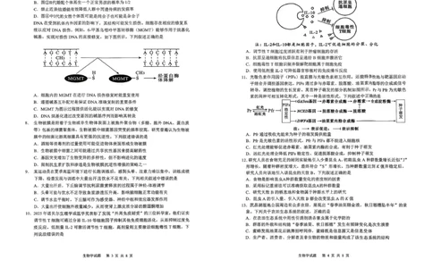 安徽省安庆市2026届高三下学期模拟考试（二模）生物试卷_2024-2026高三（6-6月题库）_2026年03月高三试卷_260321安徽安庆市2026届高三下学期模拟考试（二模）（全科）