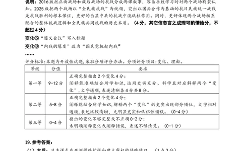 宜宾市普通高中2023级第二次诊断性测试历史答案_2024-2026高三（6-6月题库）_2026年03月高三试卷_260321四川省宜宾市普通高中2023级第二次诊断性测试（全科）