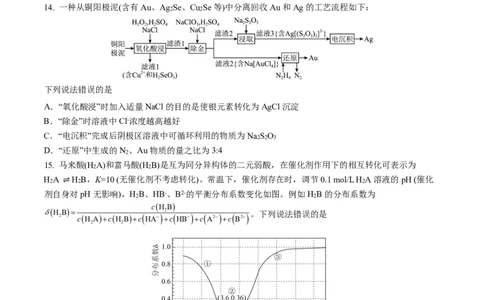 成都市第七中学2025&mdash;2026学年度下期高2026届开学考试化学_2024-2026高三（6-6月题库）_2026年03月高三试卷_260302四川省成都市第七中学2025&mdash;2026学年度下期高2026届开学考试（全科）
