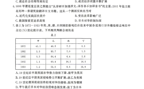 济宁市2026年高考模拟考试历史_2024-2026高三（6-6月题库）_2026年04月高三试卷_260426山东省济宁市2026年高考模拟考试（济宁二模）（全科）