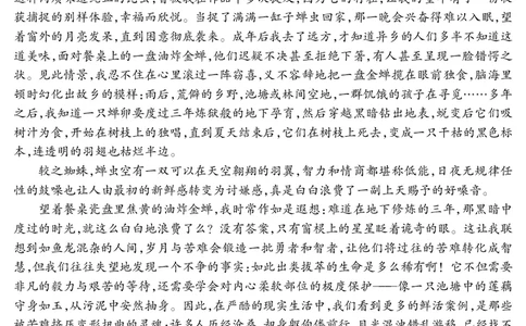 乐山市高中2023级第二次调查研究考试语文_2024-2026高三（6-6月题库）_2026年04月高三试卷_260420四川省乐山市高中2023级第二次调查研究考试（乐山二调）（全科）