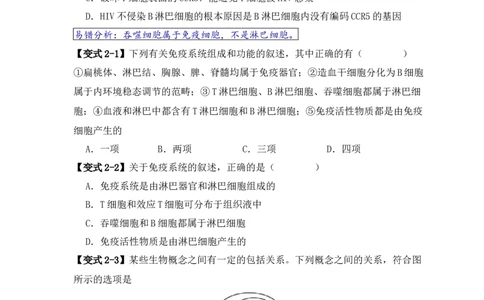 易错点12免疫调节的&ldquo;五大&rdquo;出题陷阱（原卷版）_新高考复习资料_2024年新高考复习资料_❤专项复习资料_完备战2024年高考生物考试易错题（新高考专用）
