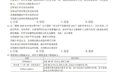 政治试题2026山西九师联盟高三第7次质量检测3.5-6_2024-2026高三（6-6月题库）_2026年03月高三试卷_2603082026届山西九师联盟高三第7次质量检测（全科）
