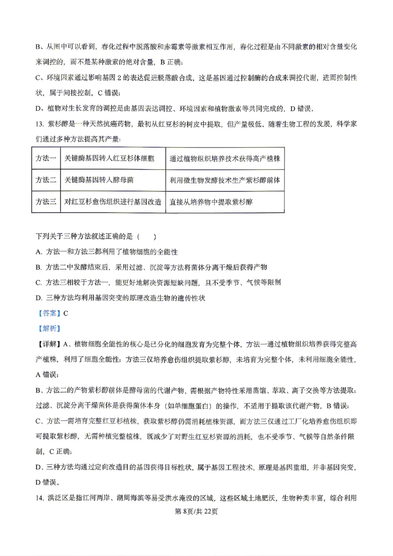 生物2026届辽宁省实验中学高三下学期4月高考模拟考试_2024-2026高三（6-6月题库）_2026年04月高三试卷_2604292026届辽宁省实验中学高三下学期4月高考模拟（全科）