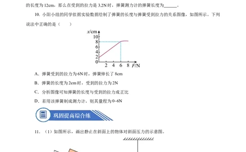 7.2弹力（分层作业）-八年级物理下册同步备课系列（人教版）原卷版_初物_2024人教版初中物理八九年级上下册课件教案PPT试题电子版资料_八年级下册试卷_专项练习