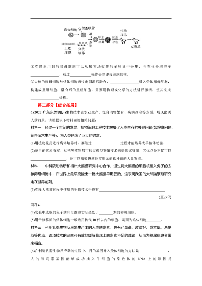 夯基提能练37细胞工程-备战2023高考生物一轮复习夯基提能练（全国通用）（解析版）_通用版（老高考）复习资料_2023年复习资料_一轮复习