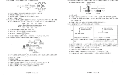 化学_2024-2026高三（6-6月题库）_2026年03月高三试卷_2603252026年辽宁点石联考高三年级3月学情调研_2026年辽宁点石联考高三年级3月学情调研化学