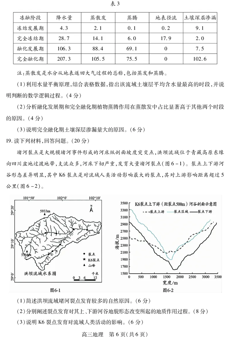 乐山市高中2023级第二次调查研究考试地理_2024-2026高三（6-6月题库）_2026年04月高三试卷_260420四川省乐山市高中2023级第二次调查研究考试（乐山二调）（全科）