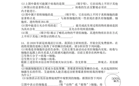 夯基提能练1走近细胞-备战2023高考生物一轮复习夯基提能练（全国通用）（解析版）_通用版（老高考）复习资料_2023年复习资料_一轮复习