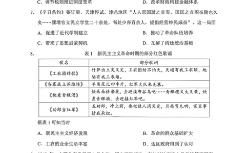 绵阳市2026年高考适应性考试历史_2024-2026高三（6-6月题库）_2026年04月高三试卷_260424四川省绵阳市2026年高考适应性考试（绵阳三诊）（全科）
