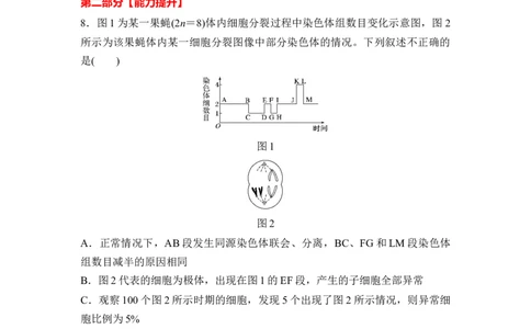 夯基提能练12减数分裂和受精作用-备战2023高考生物一轮复习夯基提能练（全国通用）（原卷版）_通用版（老高考）复习资料_2023年复习资料_一轮复习