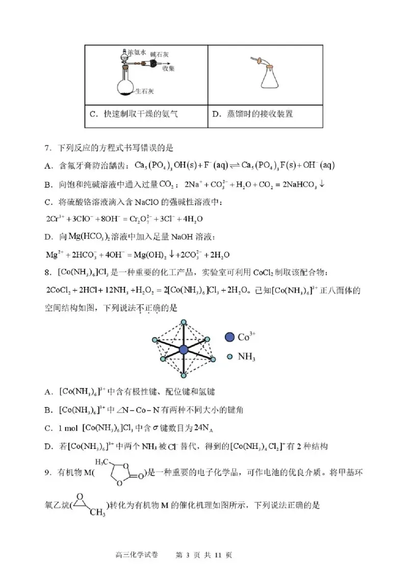 东北育才学校2025-2026学年高三下学期第六次模拟考试化学_2024-2026高三（6-6月题库）_2026年03月高三试卷_260311东北育才学校2025-2026学年高三下学期第六次模拟考试（全科）
