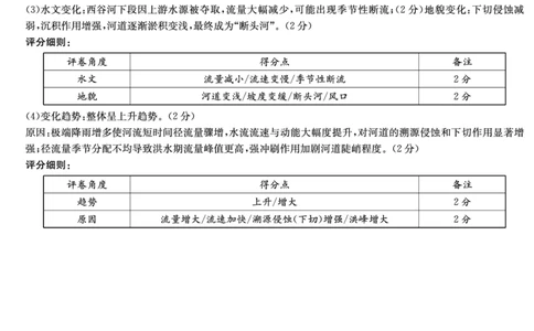 湖南省新高考教学教研联盟（长郡二十校联盟）2026届高三年级下学期3月联考地理试卷答案_2024-2026高三（6-6月题库）_2026年03月高三试卷