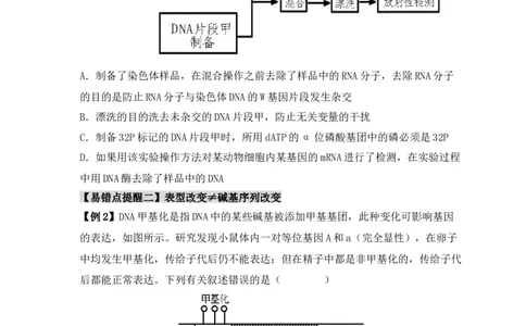 易错点09基因表达的&ldquo;三个&rdquo;理解误区（原卷版）_新高考复习资料_2024年新高考复习资料_❤专项复习资料_完备战2024年高考生物考试易错题（新高考专用）