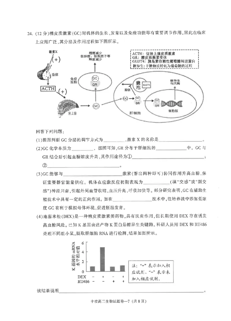 金华十校2026年4月高三模拟考试生物_2024-2026高三（6-6月题库）_2026年04月高三试卷_260412浙江省金华十校2026年4月高三模拟考试（全科）