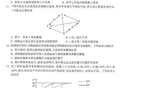 金华十校2026年4月高三模拟考试生物_2024-2026高三（6-6月题库）_2026年04月高三试卷_260412浙江省金华十校2026年4月高三模拟考试（全科）
