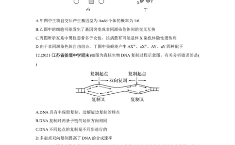 模块检测卷(二)_新高考复习资料_2023年新高考复习资料_一轮复习_2023年新高考大一轮复习讲义_2023年高考生物一轮复习讲义（新人教新高考）_赠补充习题_Word版题库第七~十单元