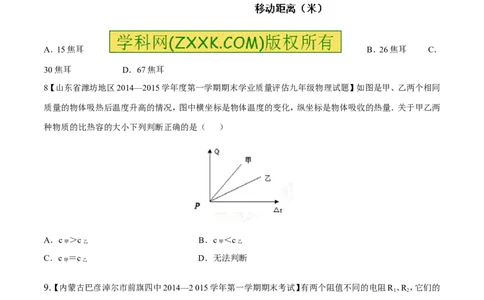 专题07图像分析（测）-2016年中考物理二轮复习讲练测（原卷版）_初物_1初中物理_物理：备战2016年中考物理二轮复习讲练测132份