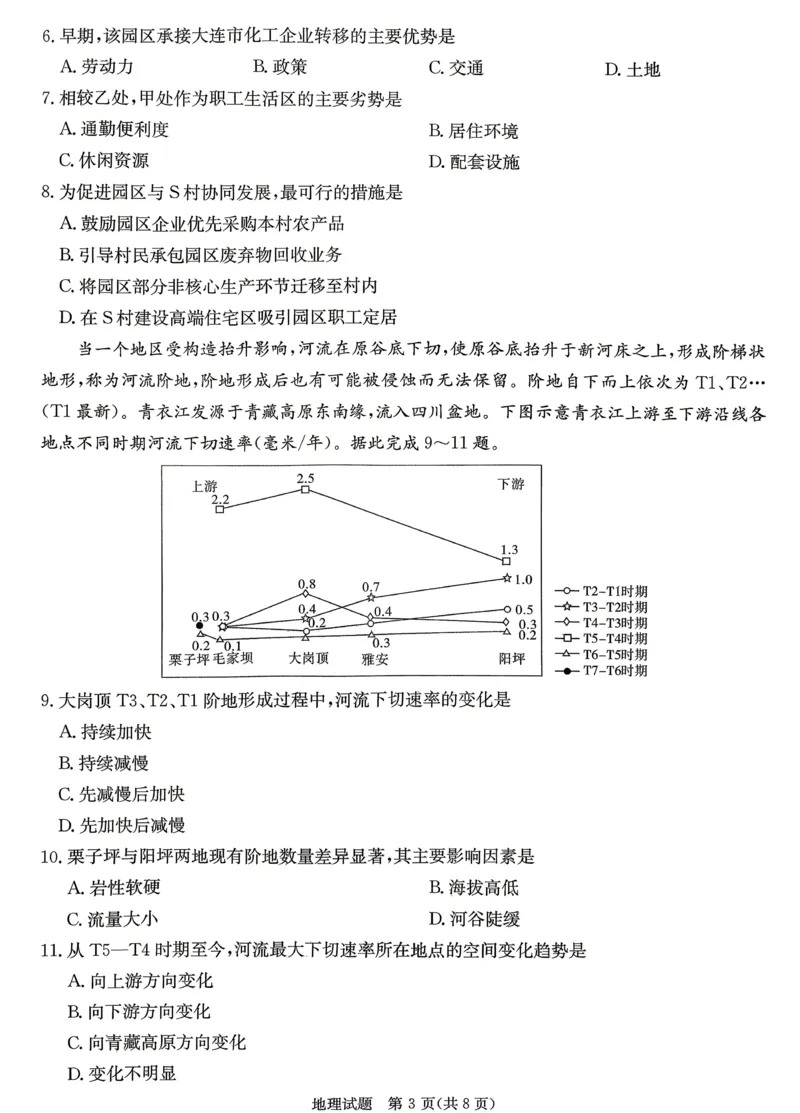 长郡二十校联盟第二次联考2026届高三全省高考仿真模拟考试地理试题_2024-2026高三（6-6月题库）_2026年04月高三试卷