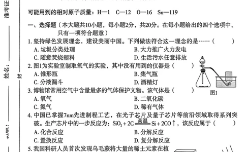 26年麒麟卷化学（二）_2026河北麒麟卷化学