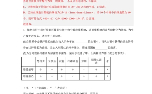 易错点26发酵工程-备战2023年高考生物考试易错题（新教材新高考）（解析版）_新高考复习资料_2023年新高考复习资料_专项复习_备战2023年高考生物考试易错题（新教材新高考）