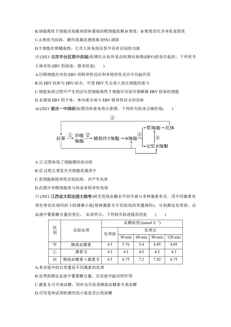 模块检测卷(三)_新高考复习资料_2023年新高考复习资料_一轮复习_2023年新高考大一轮复习讲义_2023年高考生物一轮复习讲义（新人教新高考）_赠补充习题_Word版题库第七~十单元