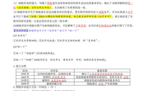 第01讲走近细胞（讲义）（解析版）_新高考复习资料_2025年新高考资料_2025年高考生物一轮复习讲练测（新教材新高考）