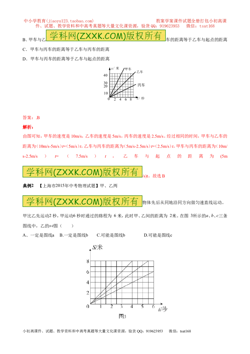 专题07图像分析（讲）-2016年中考物理二轮复习讲练测（原卷版）_初物_1初中物理_物理：备战2016年中考物理二轮复习讲练测132份