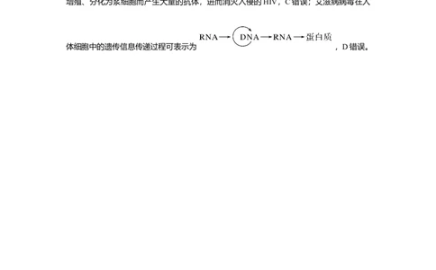 热点微练24　艾滋病与HIV_新高考复习资料_2023年新高考复习资料_一轮复习_2023年新高考大一轮复习讲义_2023年高考生物一轮复习讲义（新人教新高考）_赠补充习题_第八单元稳态与调节