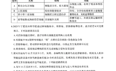 银川市、石嘴山市、吴忠市三市2026年高三年级学科教学质量检测生物_2024-2026高三（6-6月题库）_2026年03月高三试卷