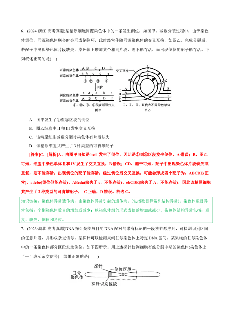知识清单17+基因突变及其他变异（4大考点+10个易错点）-上好课2025年高考生物一轮复习知识清单_2025年新高考资料_一轮复习_上好课2025年高考生物一轮复习知识清单325572639