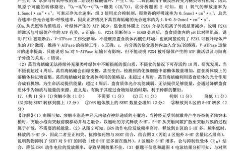 重庆市第八中学校2025-2026学年度（下）高三年级入学考试生物答案_2024-2026高三（6-6月题库）_2026年03月高三试卷_260301重庆市第八中学校2025-2026学年度（下）高三年级入学考试（全科）