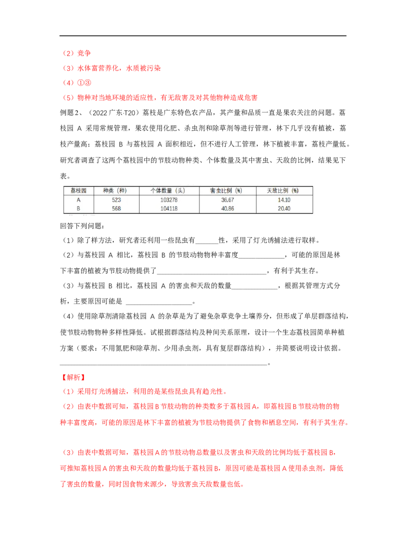 易错点25种群和群落（解析版）_通用版（老高考）复习资料_2023年复习资料_专项复习_备战2023年高考生物考试易错题（全国通用）_易错点25种群与群落