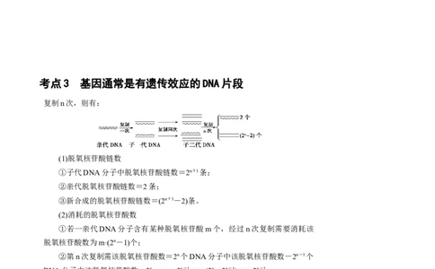 知识清单15DNA的结构、复制以及基因的本质（3大考点4个易错点）-上好课2025年高考生物一轮复习知识清单_2025年新高考资料_一轮复习